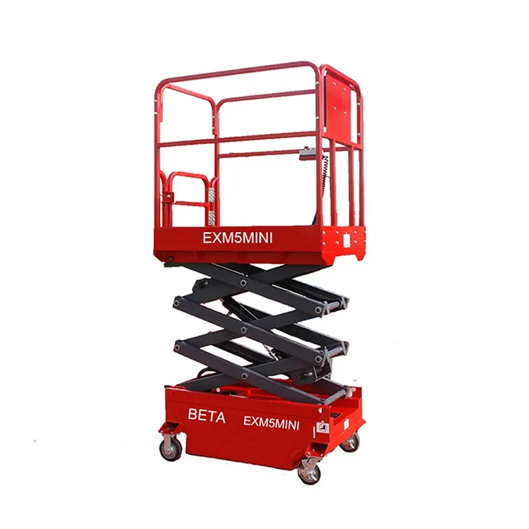 EXM5MINI Mobile Electric Self Propelled hydraulic Mini Scissor Lift Table Platform