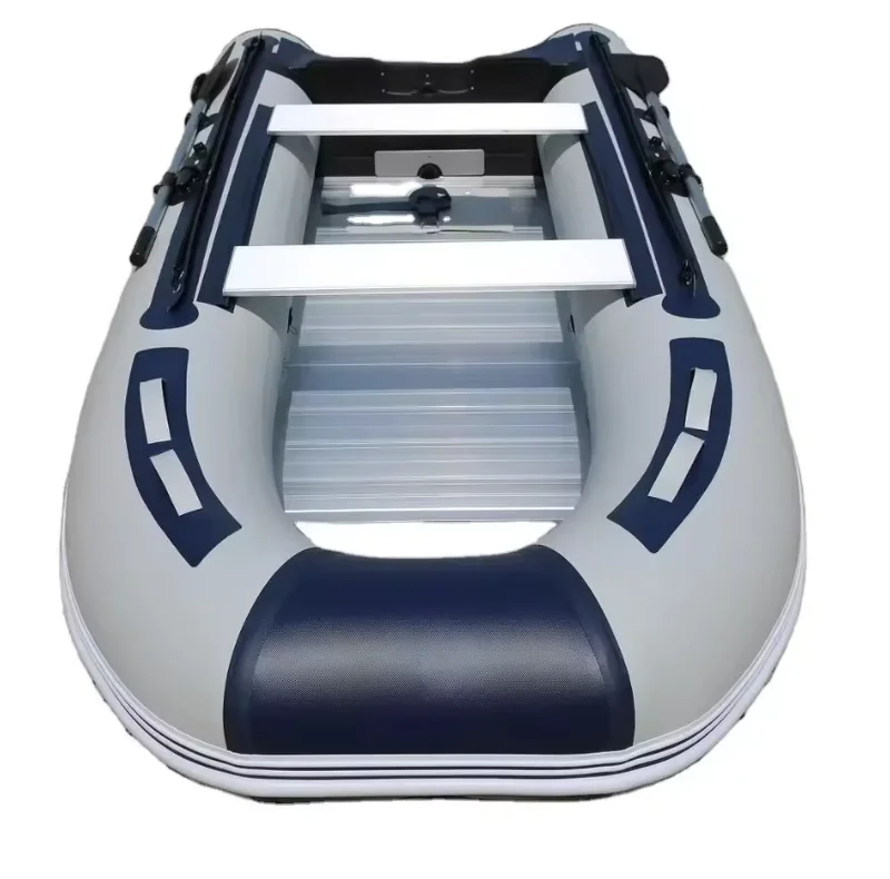 Aluminum Alloy Impulse Boat Thickened Kayak with Wear-Resistant Rubber Bottom Inflatable Fishing Boat and Pontoon Boat