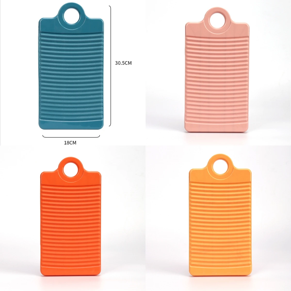 Durable Hand Wash Plastics Washboard Small Size Non-Slip Laundry Board Trough Household Clothes Cleaning Tool