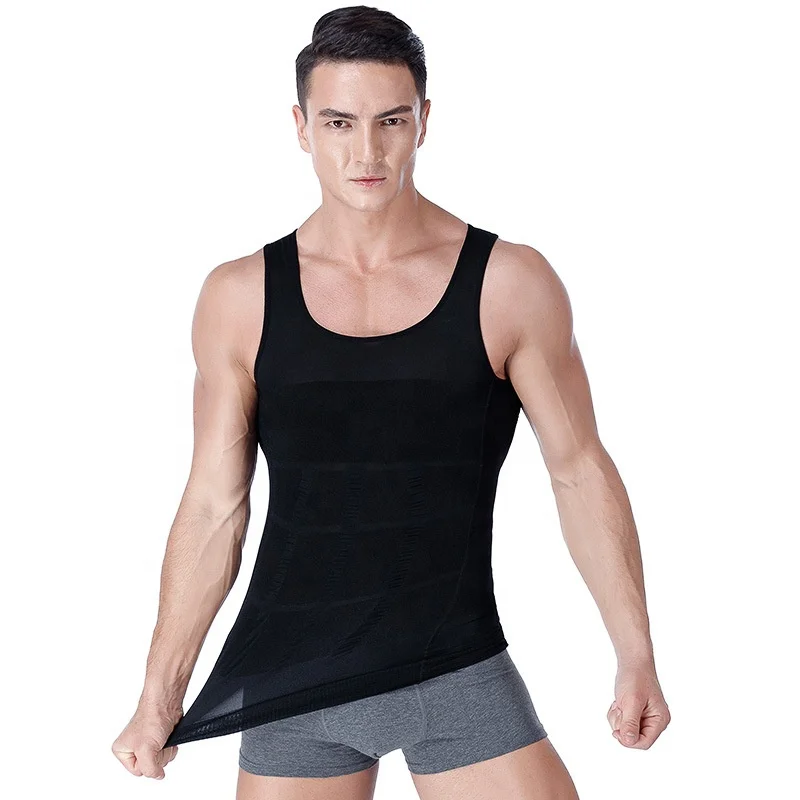 
Gentleman Seamless Belly T-shirt Slimming Body Shaper Abs Abdomen Vest for Weight Lose Men 