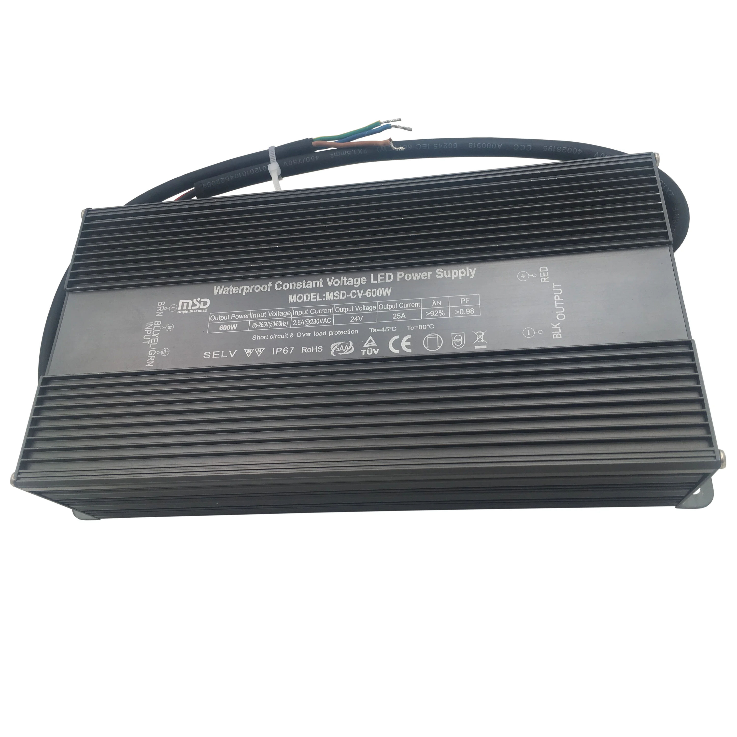 480W Constant Voltage Led Switching Power Supply IP67 Waterproof High PFC 400W 480W 500W 24V 48V 54V Switching Power Supply