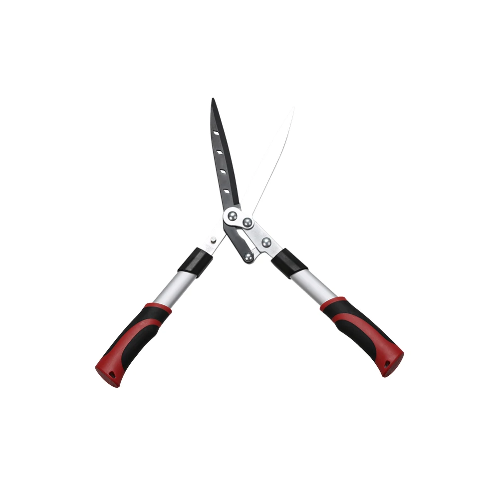Carbon Steel Garden Tools Retractable Range Hedge Shears Garden Long Aluminum Handle Pruning Shears Scissors