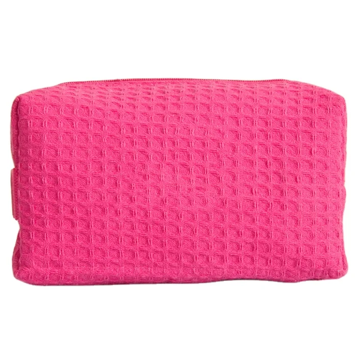 Custom Logo Personal zippered Makeup Bag Luxury Large Cosmetic Pouch