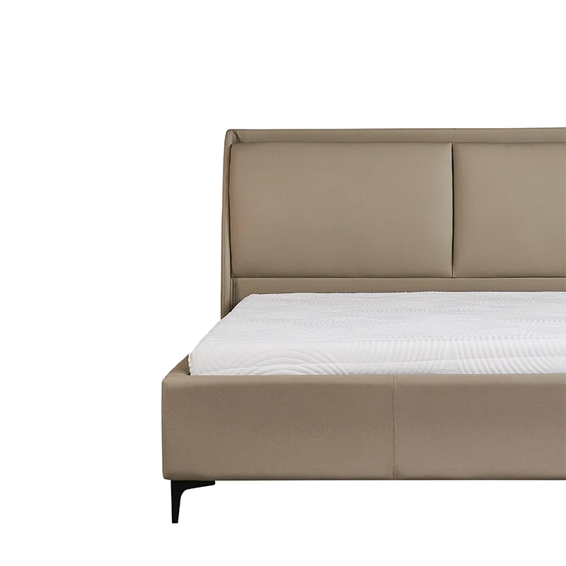 Modern Design Hotel Luxury Bed Leather Queen King Size Electric Bed Frame Up-Holstered Bedroom Furniture