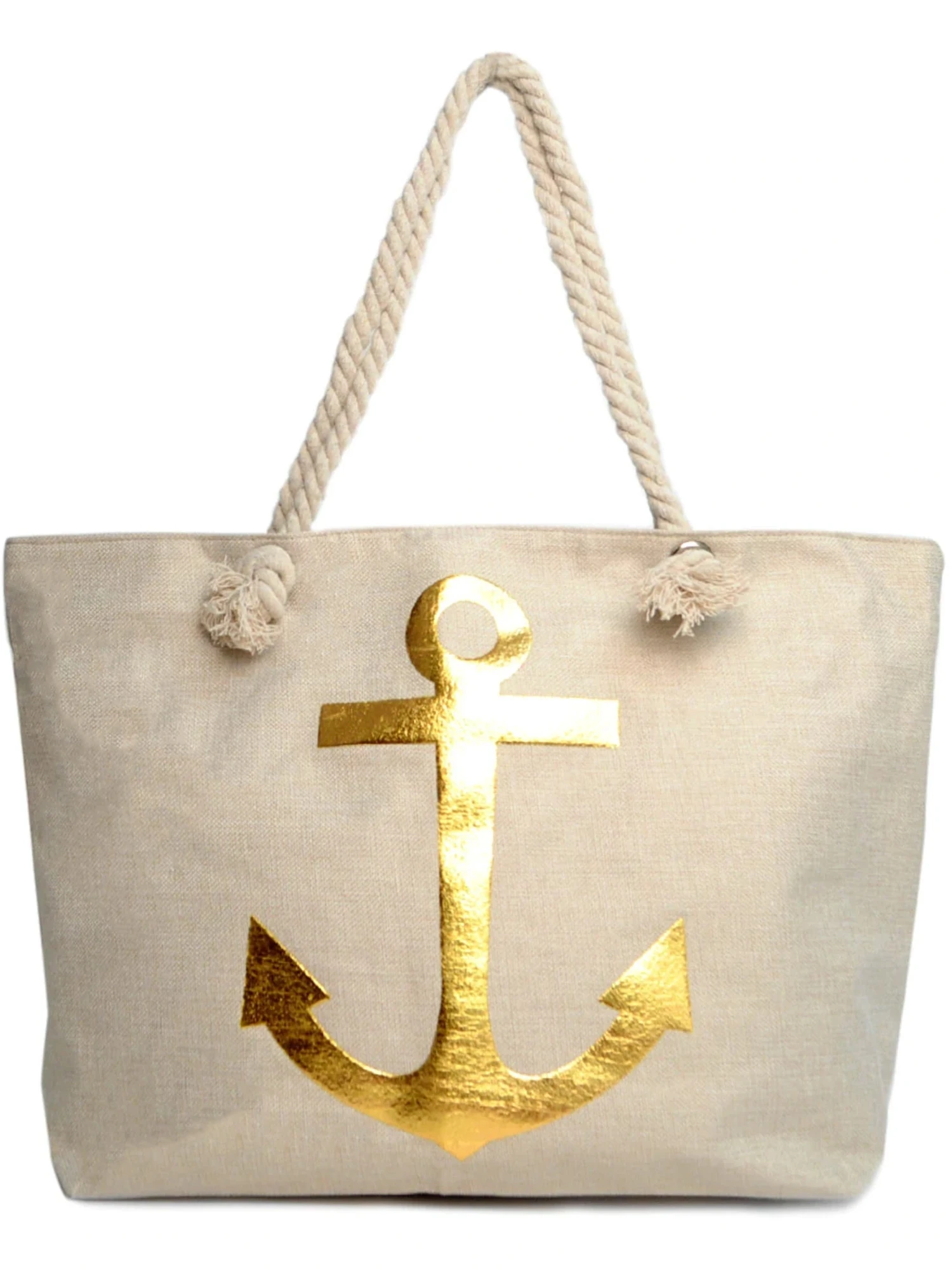 Высококачественная холщовая пляжная сумка-тоут с логотипом на заказ и толстой веревкой