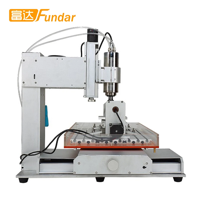 wood router 5 axis cnc HY-6040 1500W Vertical metal engraving machine  cnc milling machine for Aluminum Copper
