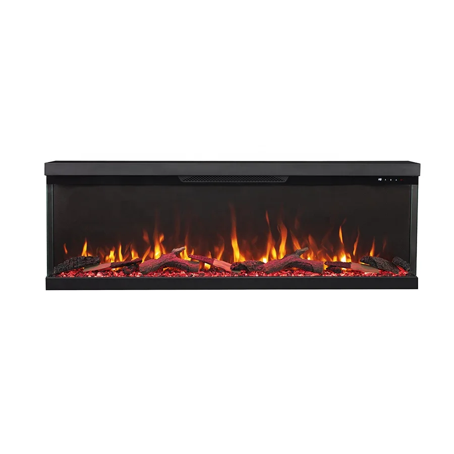 new slimline 3 bay electric fireplace with APP from China