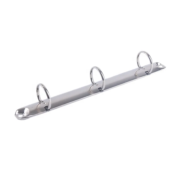 Silver Q O D-Shape Metal 3 Hole Ring 4-Ring Binder Mechanism A5 A4 For File Folder