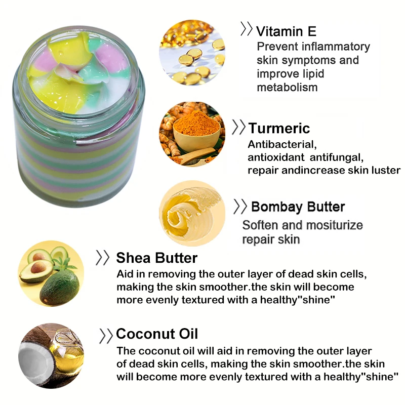 Private Label Moisturizing Whitening Body butter Soothing Repair Brightening Body Lotion