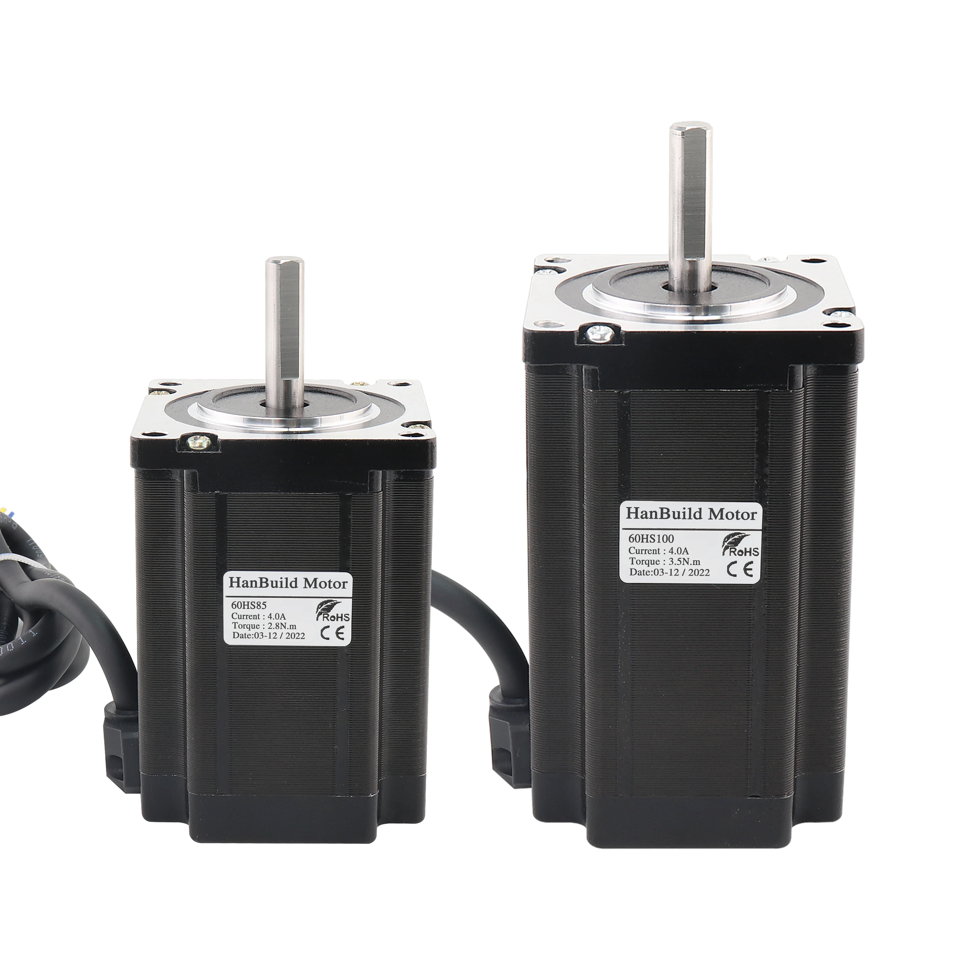 Hanbuild Nema24 шаговый двигатель 4.0A 60HS85 100 Диаметр вала 8 мм подходит для гравировальный станок с ЧПУ 2 фаза 60 шаговый двигатель 24V