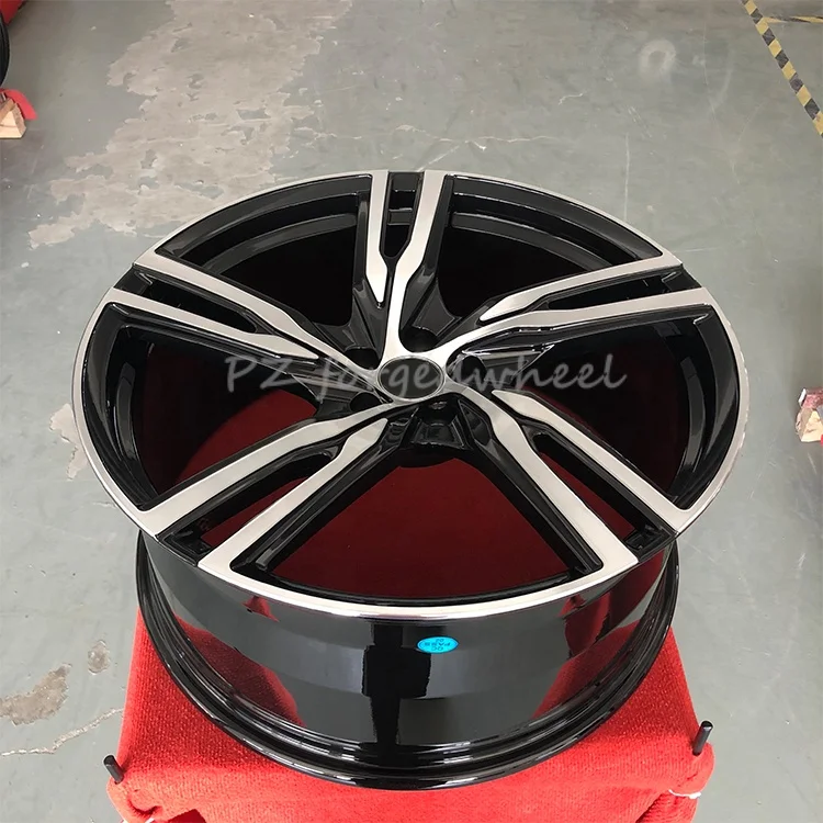 Pengzhen Alloy Wheels Monoblock Rims Diamond Cutting 18 inch 5x112 17x7.5 Five Spoke Wheels for Audi