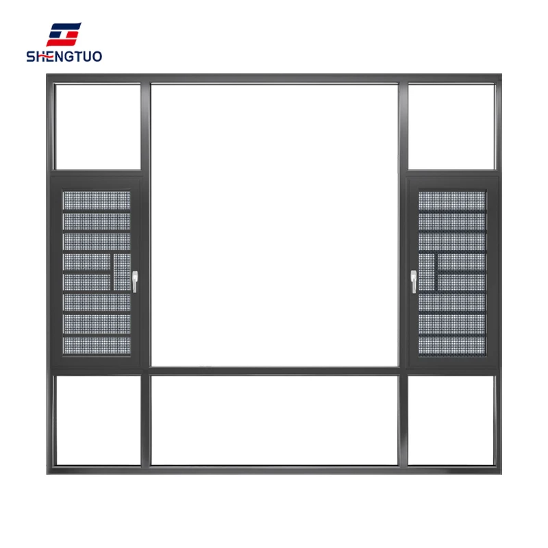 Modern design double glazed aluminum windows in pakistan factory price aluminum windows with mosquitoes net
