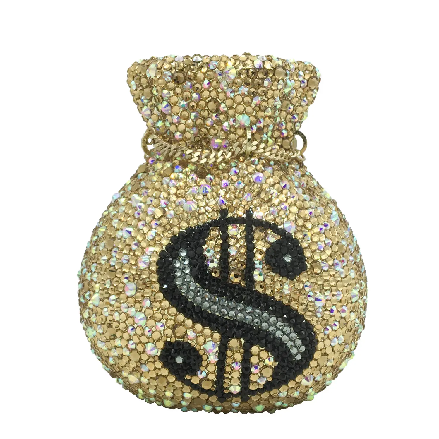 
New Designed Luxury Women Evening Pouch Money Bags US Dollar Diamonds Crystal Clutches Party Purses Lucky Bag Diamond Clutch Bag 