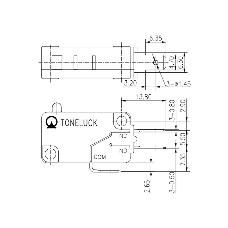 Micro Switch Lever Arm SPDT Basic Snap Action Limit