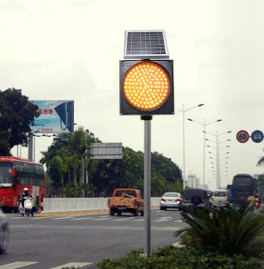Hot Selling Solar Powered Warning Sign LED Traffic Warning Lights for Traffic Safety