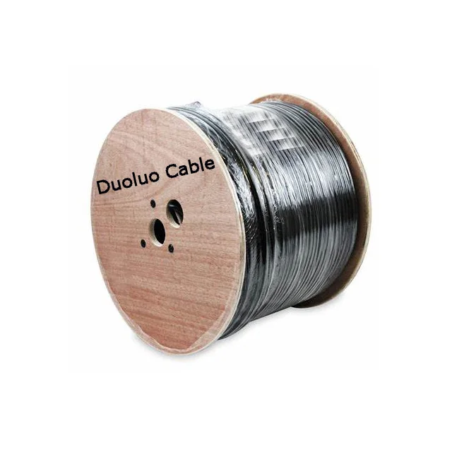 
Dual Shield CATV 3.0 GHz 18 AWG BC 75Ohm residential commercial antenna cable television satellite RG6 coaxial cable 