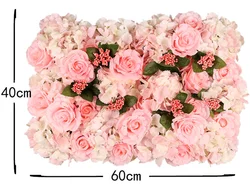 40*60 CM Wedding Birthday Event Party Decorative Artificial Silk Rose Flower Backdrop Panels Wall Mats