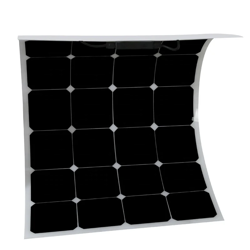 High Efficiency 20.2% to 25.2% Flexible solar panel ETFE 100W 110W 120W 125W Sunpower Thin Film Flexible Solar Panel