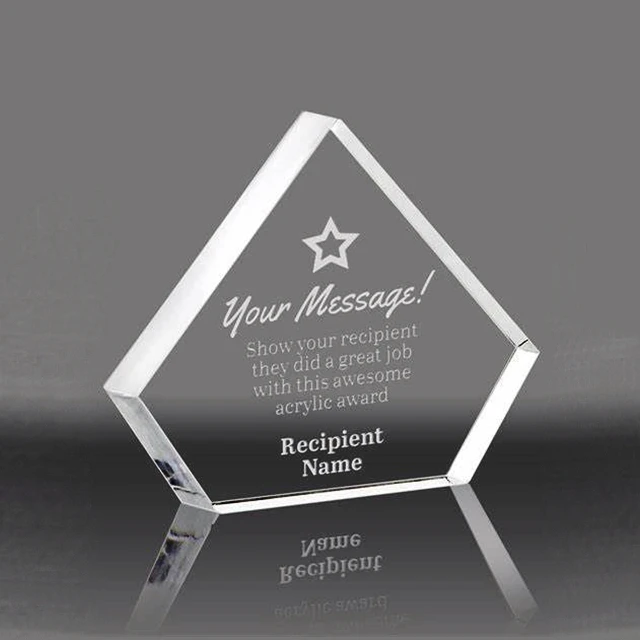 Оптовая продажа акриловых наград на заказ заводская цена награда пустой с/без основания