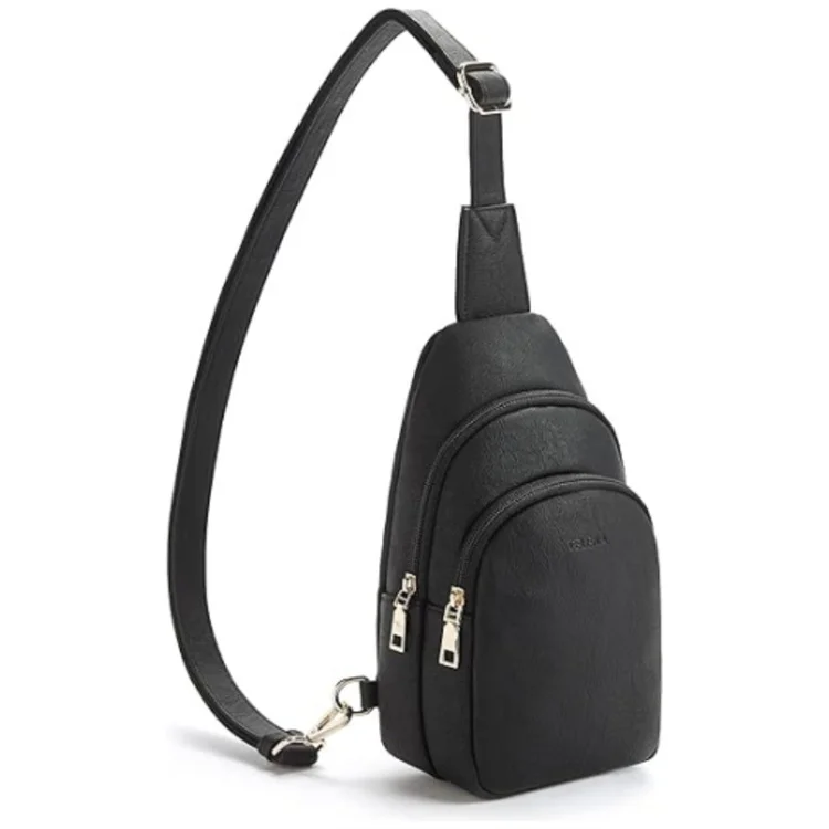 Custom Design PU Leather Waterproof Fashion Fanny Pack Large Capacity Sling Shoulder Chest Crossbody Bag for Women Men