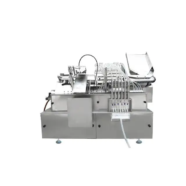 Ulatrasonic Automatic 5 7 Strips Ampoule Plastic Cosmetic Tube Filling And Sealing Machine For Paste Or Cream Tube Filler Sealer