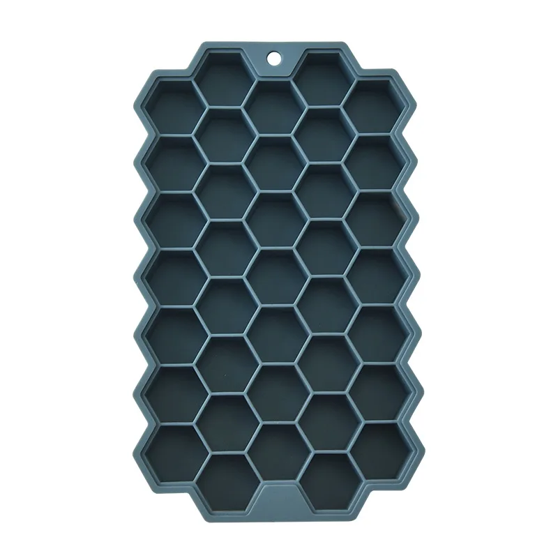 New Silicone Honeycomb Ice Cube Mold 37 Grid Ice Box Diy Ice Cube Can Accept Customized Colors