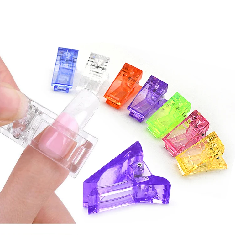 Manicure tool Crystal extension plastic shaping clip crystal glue clip manicure crystal nail mold fixing clip