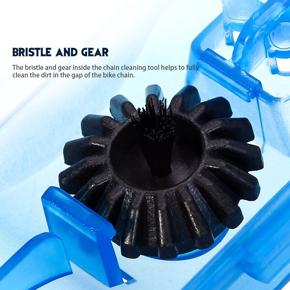 Dropshipping Portable Bicycle Chain Cleaner Bike Brush Scrubber Wash Tool Mountain Cycling Cleaning Kit Outdoor