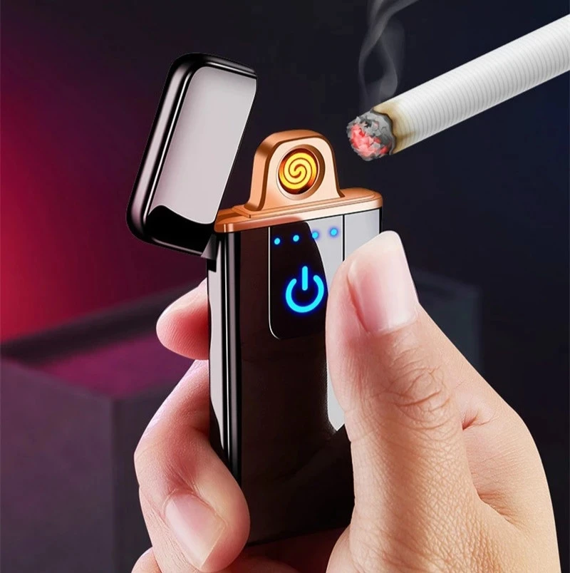 Electric Double-sided Tungsten Cigarette Lighter USB Charging lighter Portable Rechargeable Lighters