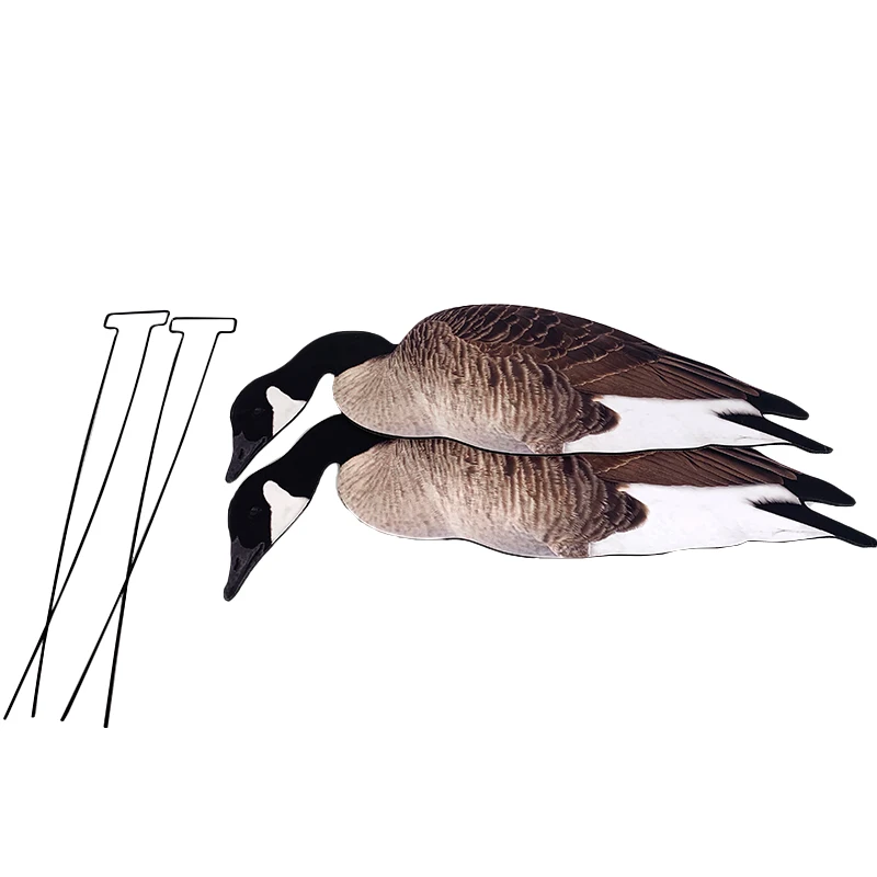 Environmentally Friendly and Recyclable Goose flocked  Decoy Silhouette Multiple Styles for Space-Saving Hunting