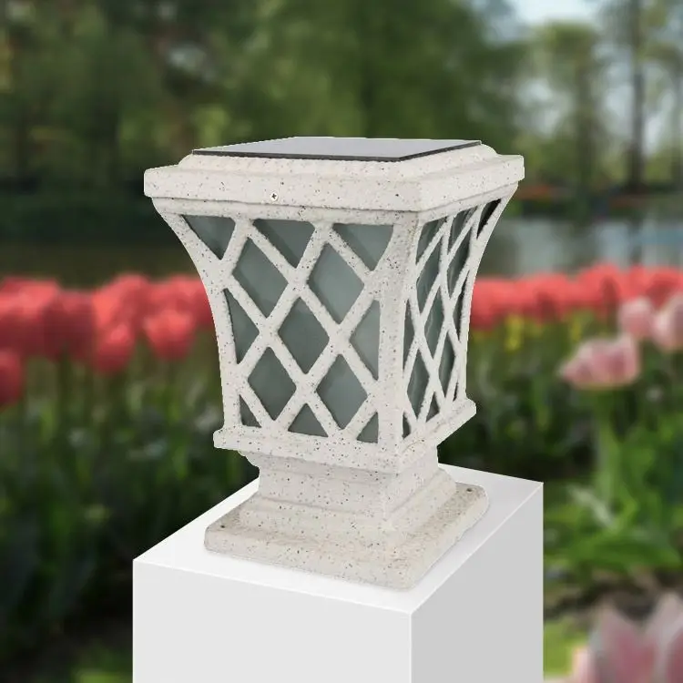 6V high-end aluminum outdoor pillar LED aluminum solar garden light