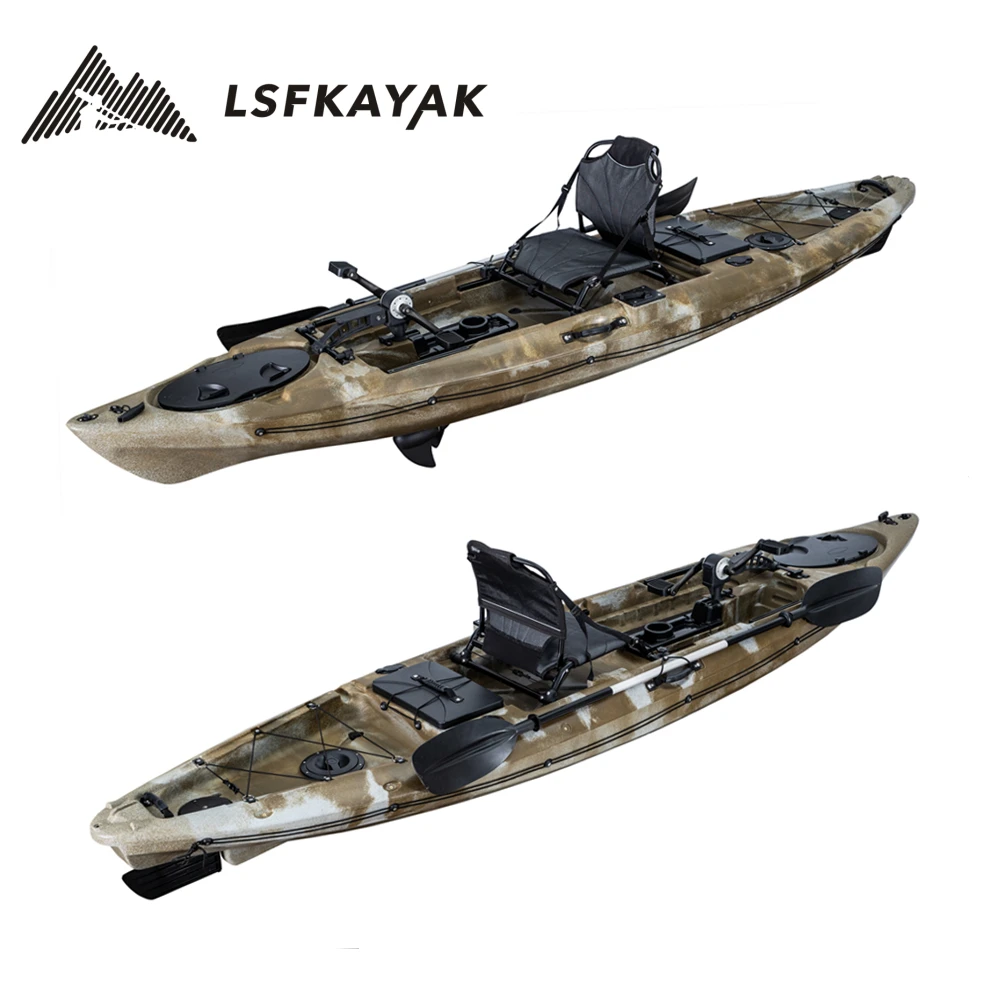 Гребные лодки для морской воды LSF Factory Mirage Propel 12 3 6 м одинарный сидячий рыболовный каяк с