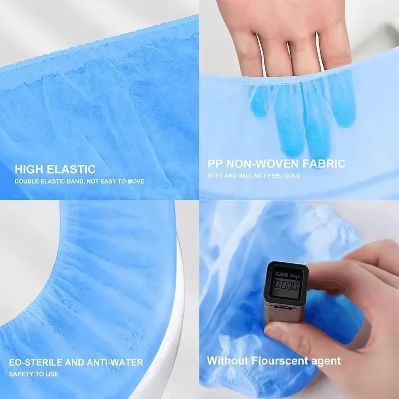 Disposable Toilet Seat Cushion With Thickened Non-Woven Fabric Toilet Seat Ring, Portable In Seat Cushion For Tourist Hotels