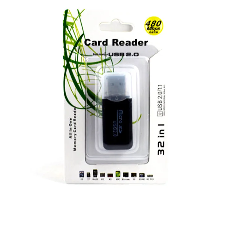 High Speed Mini Micro design T-flash Tf Sd Card Reader Usb 2.0 Adapter Memory Card Reader