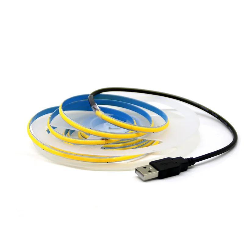 Weicao Customized 5V COB USB LED Strip Light Flexible 320led/M 5mm Single Full Color 5630 Light Strips