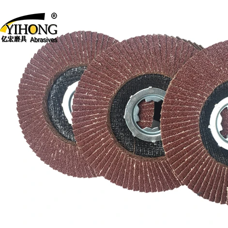 X-LOCK 115mm 125mm ALOX flap disc with fiberglass backing pad