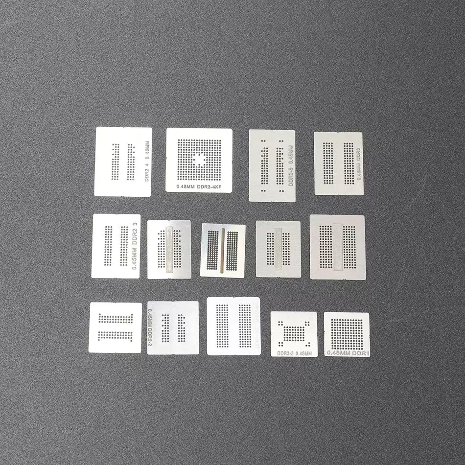 Universal bga reballing stencil kit Directly Heated Stencil Holder Fixture Template jig for DDR DDR2 bga rework station