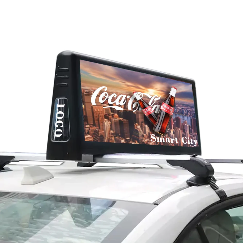 Taxi Led Top P5 Led Car Display P2.5 Taxi Top Led Display Double Side 4G Wifi Taxi Top Led Display Waterproof Oem Factory