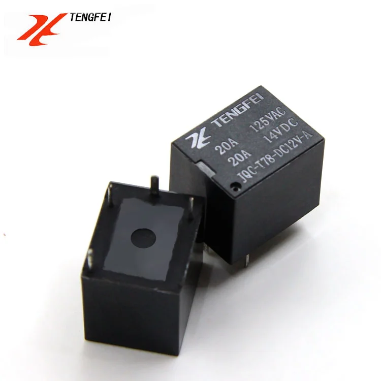 TENGFEI JQC-T78-DC12V-A SPST 20A 14VDC Mini Power Relay For Auto