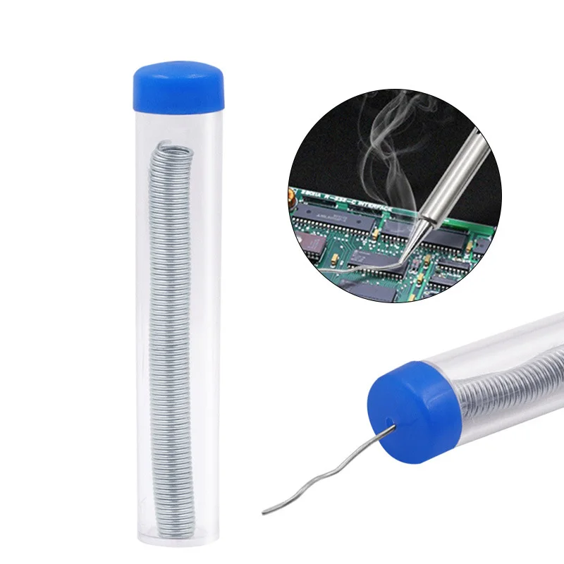 DIY свинцово-оловянные канифольное ядро проволочного припоя 10g 0 8 мм 1.8% Flux катушка сварочная линия Новый Олово содержание 40% ручка