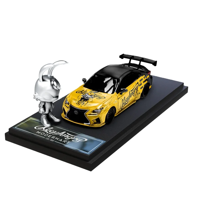 TimeMicro 1:64 Le xus R CF Модифицированная металлическая голова кролика Коллекционная модель литой машины из сплава