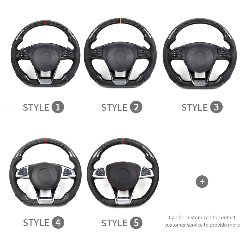 Carbon fiber steering wheel customization wholesale suitable for Benz 2015-2018 w205 model steering wheel
