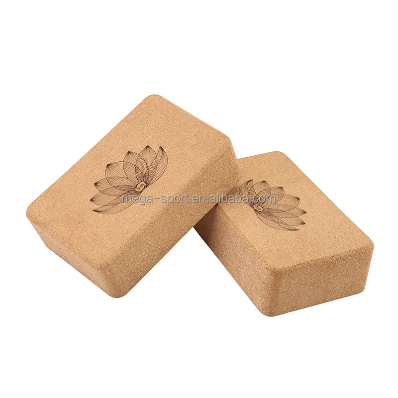 Wholesale Eco Friendly Foam Yoga Blocks Premium Custom Private Yoga Blocks Wooden Cork Yoga Brick