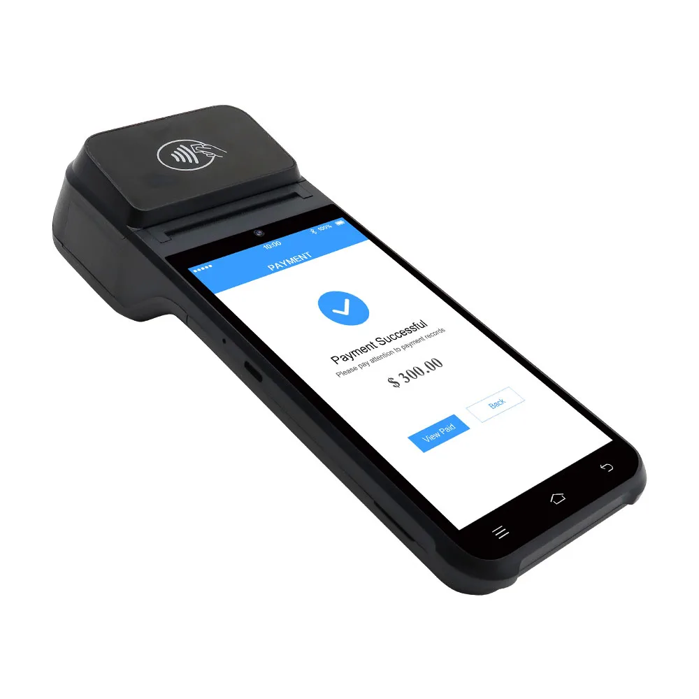 Barway 4G Handheld Ultrathin Touch Screen  Android POS With Built-in 58MM Label Printer Z92