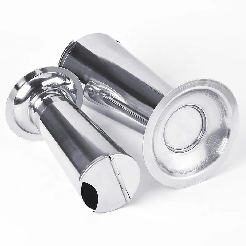 Stainless Steel Jar Steriliser Container Inverted Conical Clamp Barrel With Cover Stainless Steel Tweezers Bucket