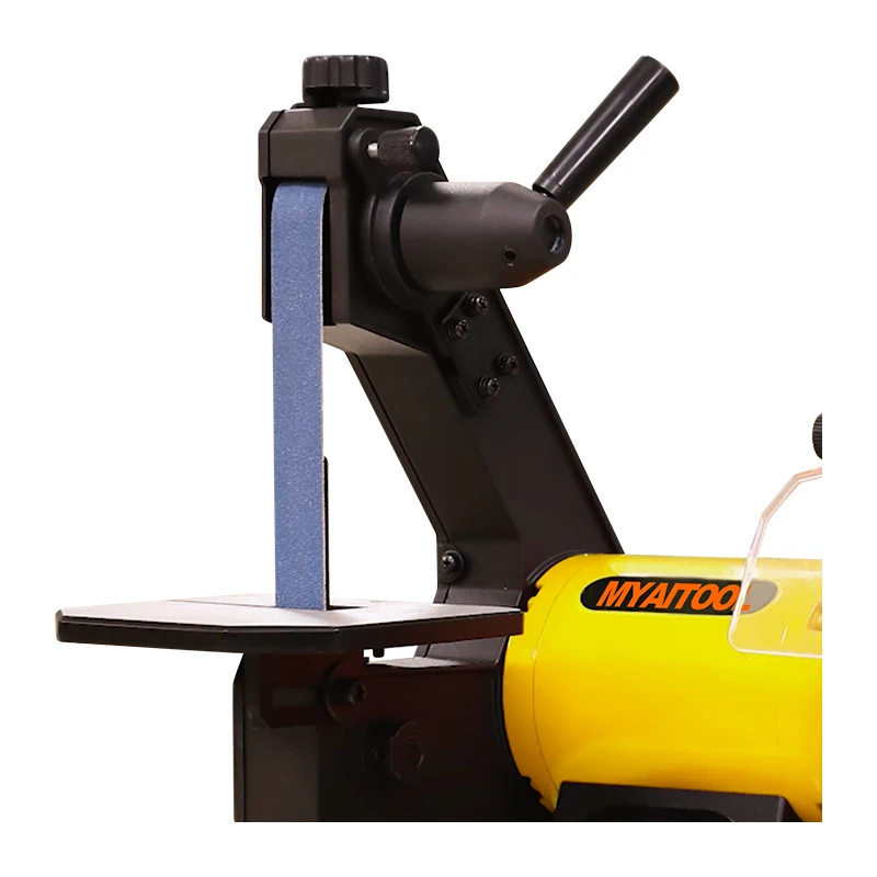 MYAITOOL 400W electric bench grinder with belt 150MM union bench grinder sander for wood and metal working