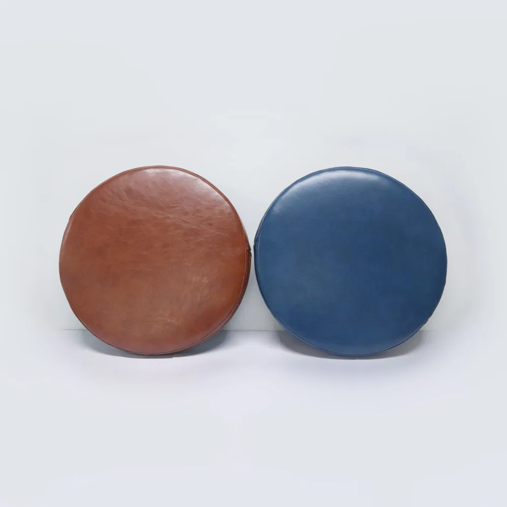 [FREE SAMPLE] Outdoor Waterproof  Custom Size Leather PU Foam Round Seat Cushion For Office Chair
