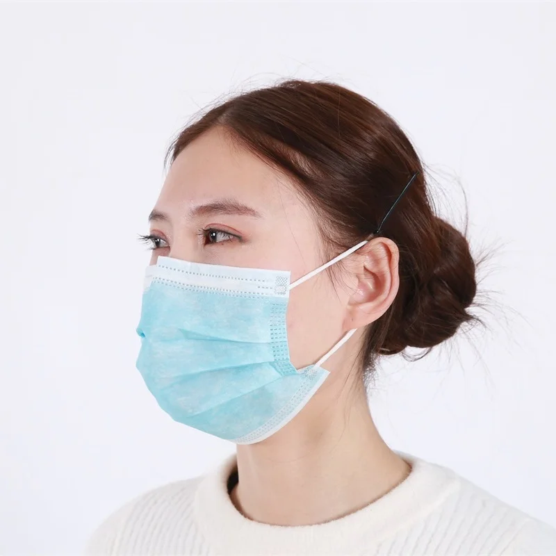 Big Discount Face Masks Black Disposable 3Ply Medical Printed Disposable Face Mask A01