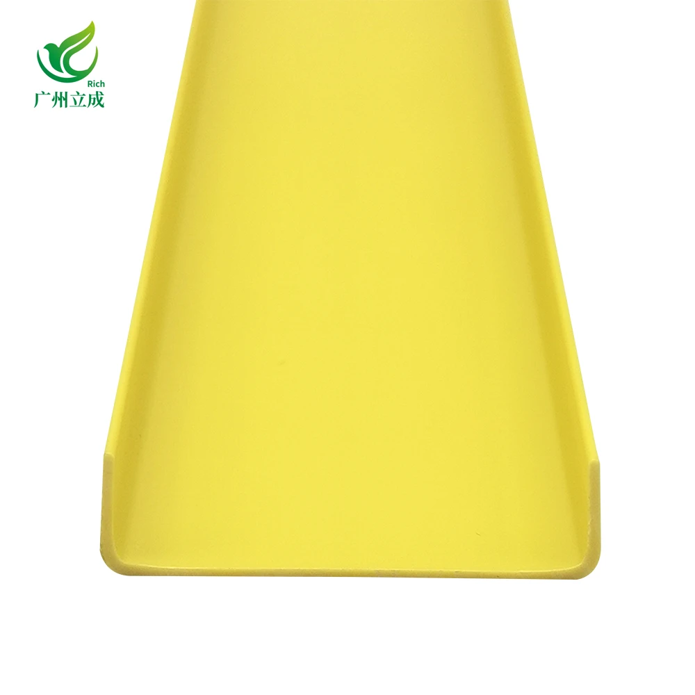 Rich2105 UPVC U Profile PVC Plastic Profile For Machine Corner