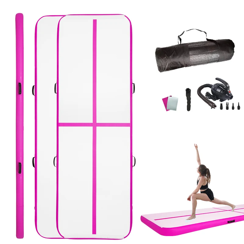 Explosion-proof Heat Sealing PVC Airtrack Inflatable Flooring Gymnastics Mat Welded Air Track Inflatable